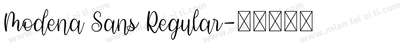 Modena Sans Regular字体转换